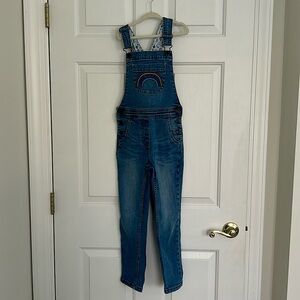 Mini Biden girls rainbow overalls